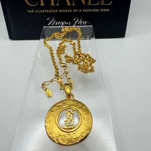 Yves Saint Laurent YSL vintage gold necklace